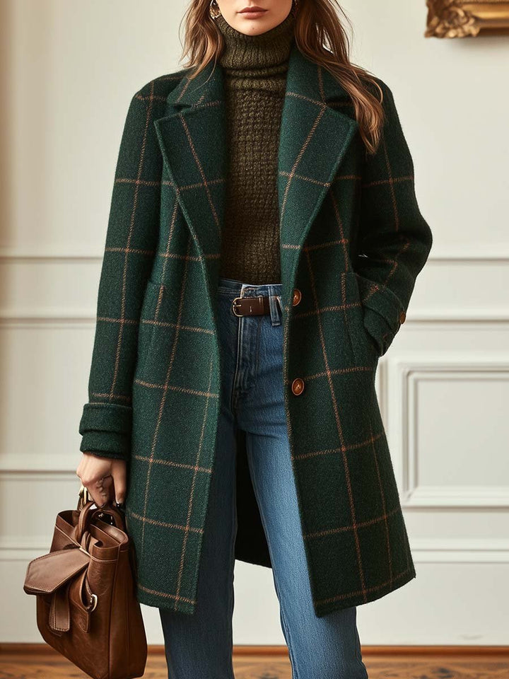 Amanda | Cambridge Wool Check Coat