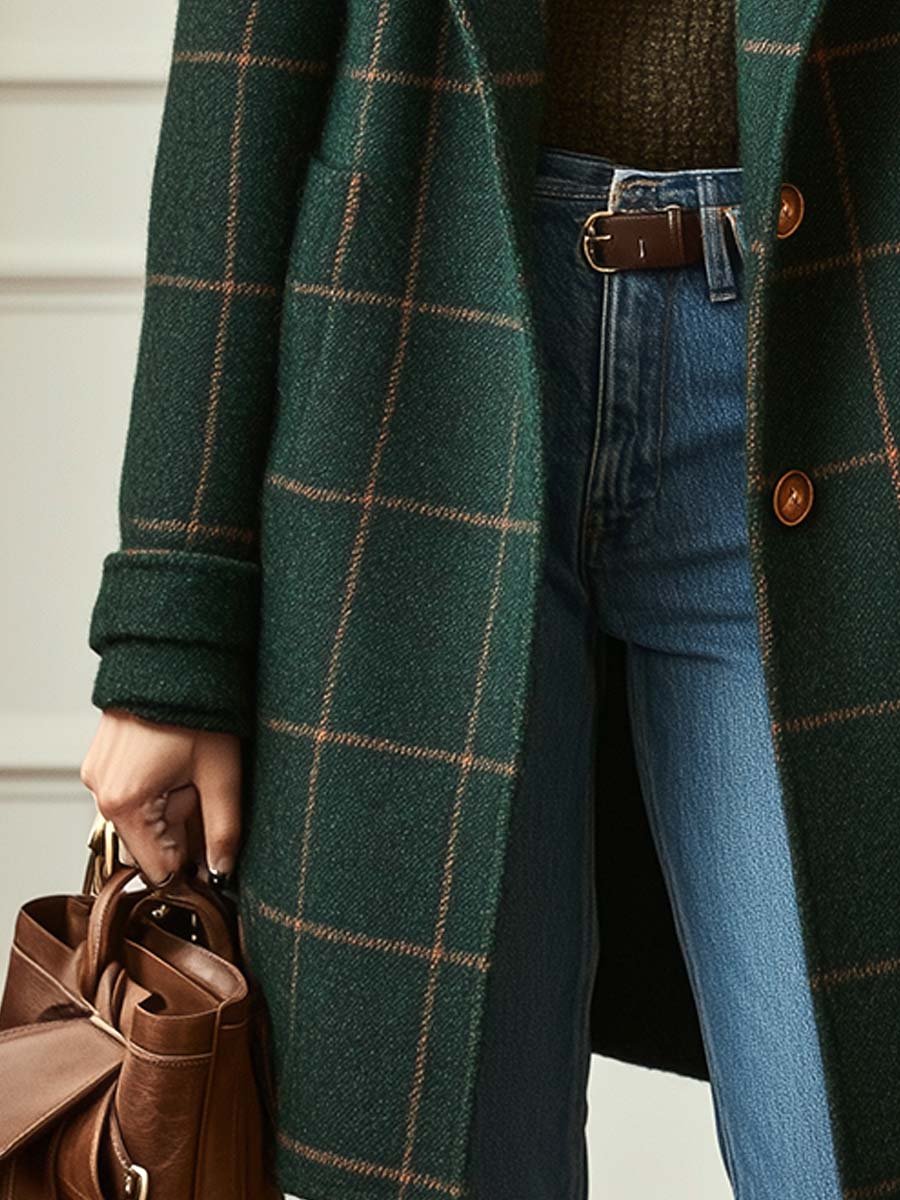 Amanda | Cambridge Wool Check Coat