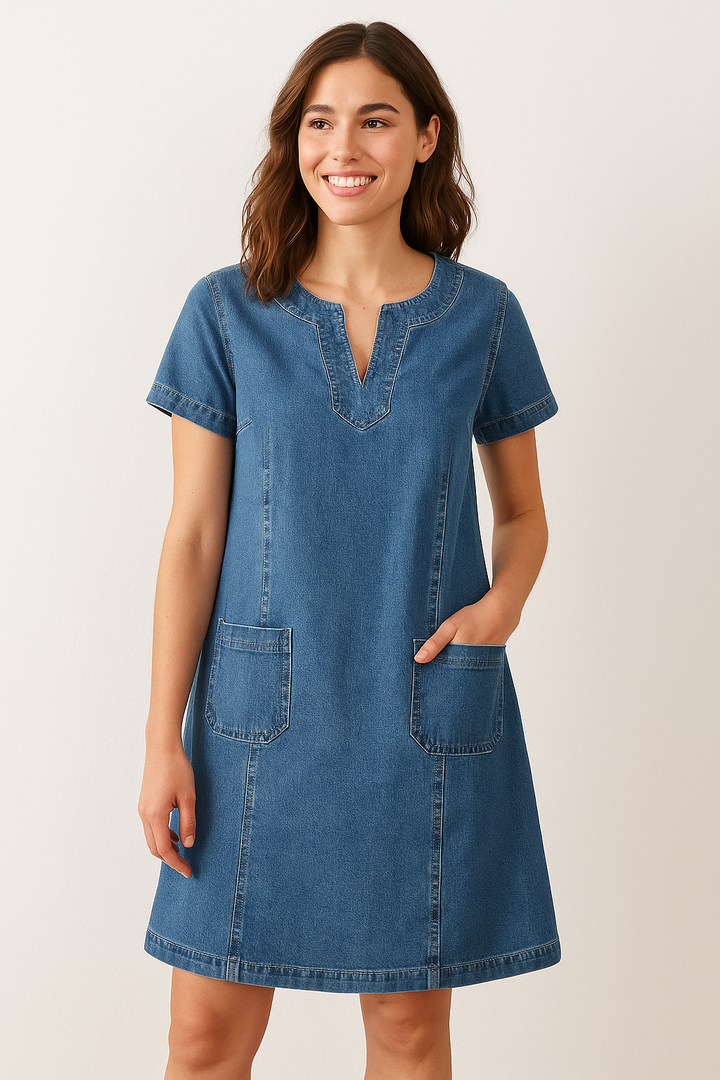 Alva | Soft Denim Dress