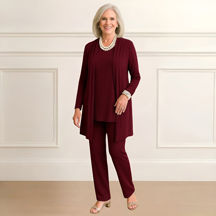 Audrey | Cardigan, Top & Pants Set